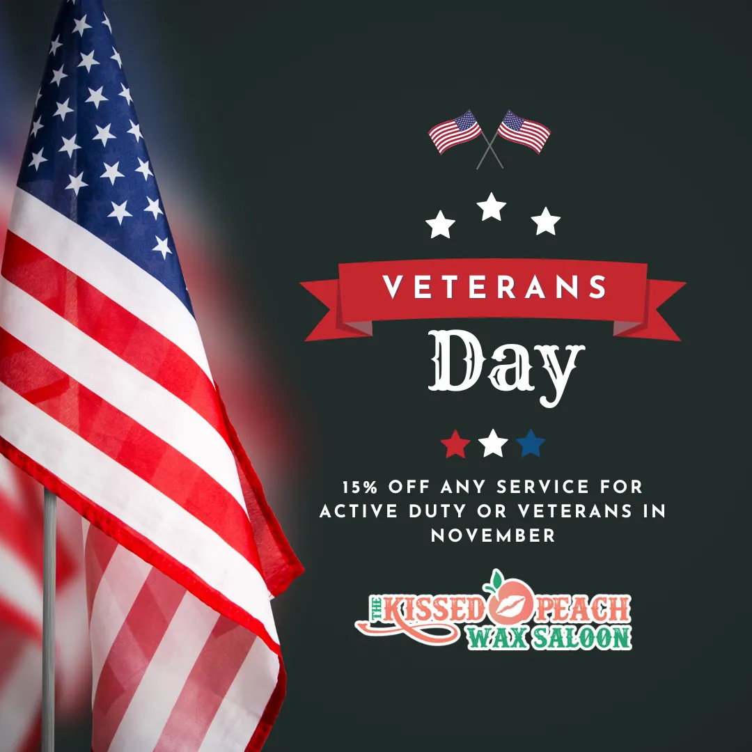 Kissed Peach Veterans Day Special Offer